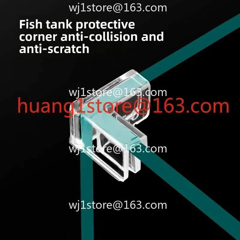 Fish tank corner protection hemming anti-collision transparent soft protective cover triangular right angle acrylic