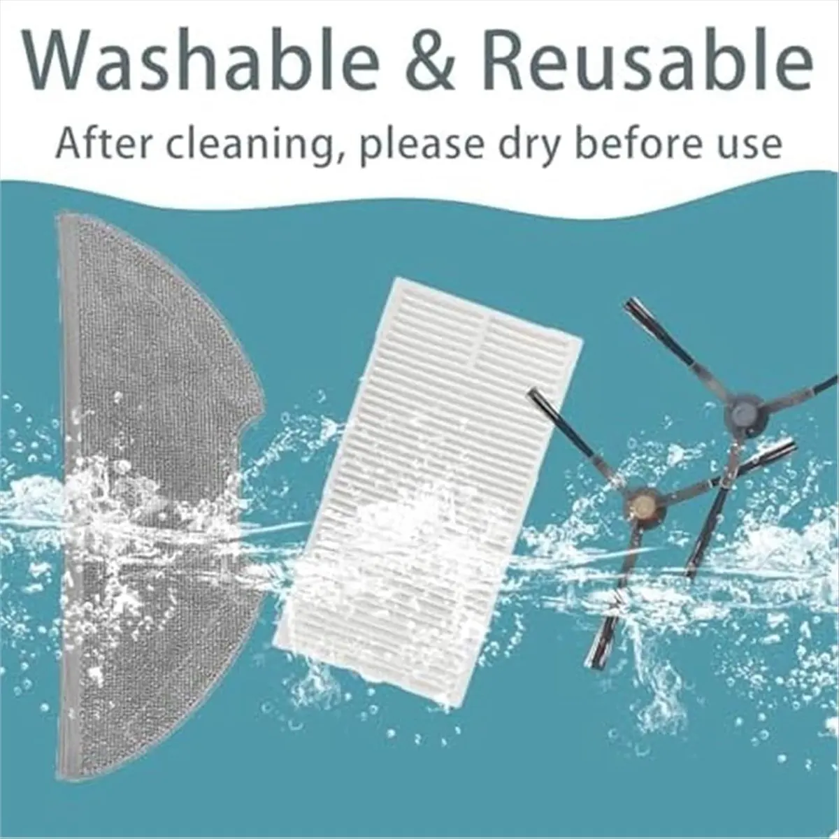 DT1260 TO Replacement Parts for E20 Plus Robot Vacuum Cleaners Accessory Kits