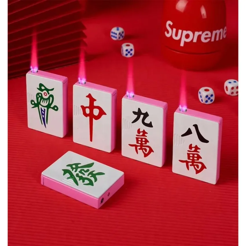 

Windproof Flame Poker Metal Lighter Adjustable Butane Refillable Collectible Lighters , Spade A Design Gift, Camping Accessories