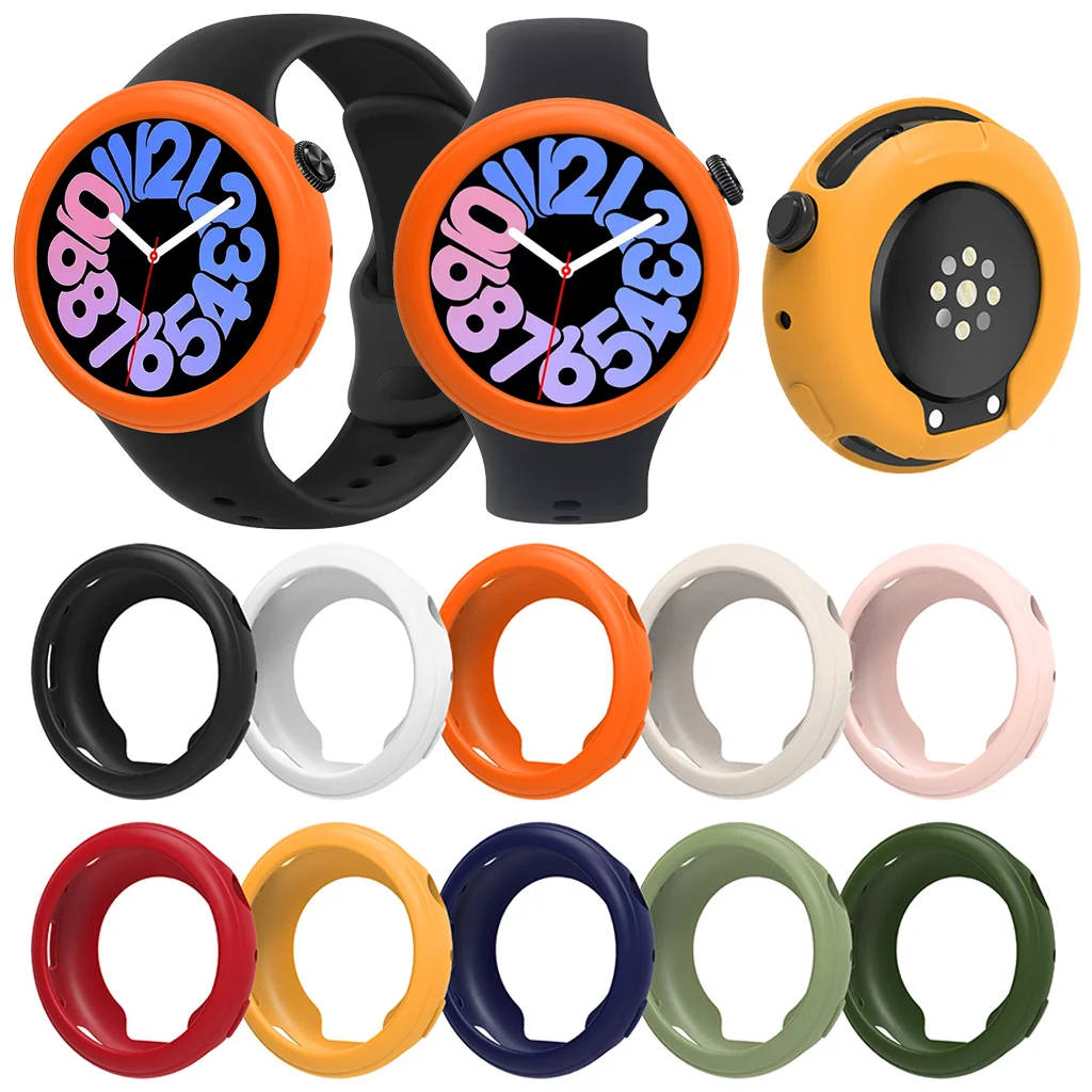 For Vivo Watch 3 Silicone Soft Case Rubber Casing Full Cover Protective Screen Bumper Frame Casing Strap Sport Shell