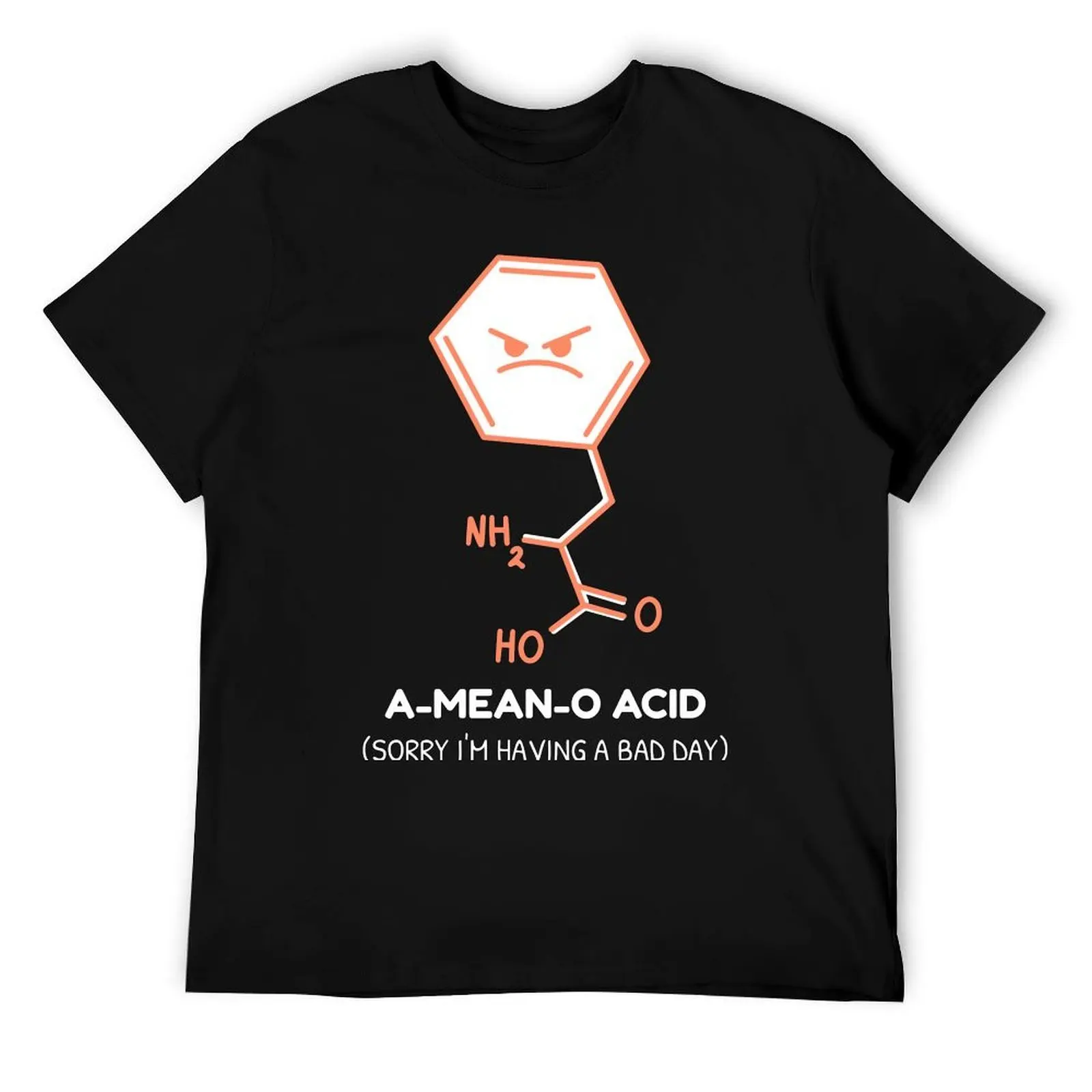 

A-MEAN-O ACID T-Shirt t shirts for man graphic vintage t shirts cotton 100% T-Shirt