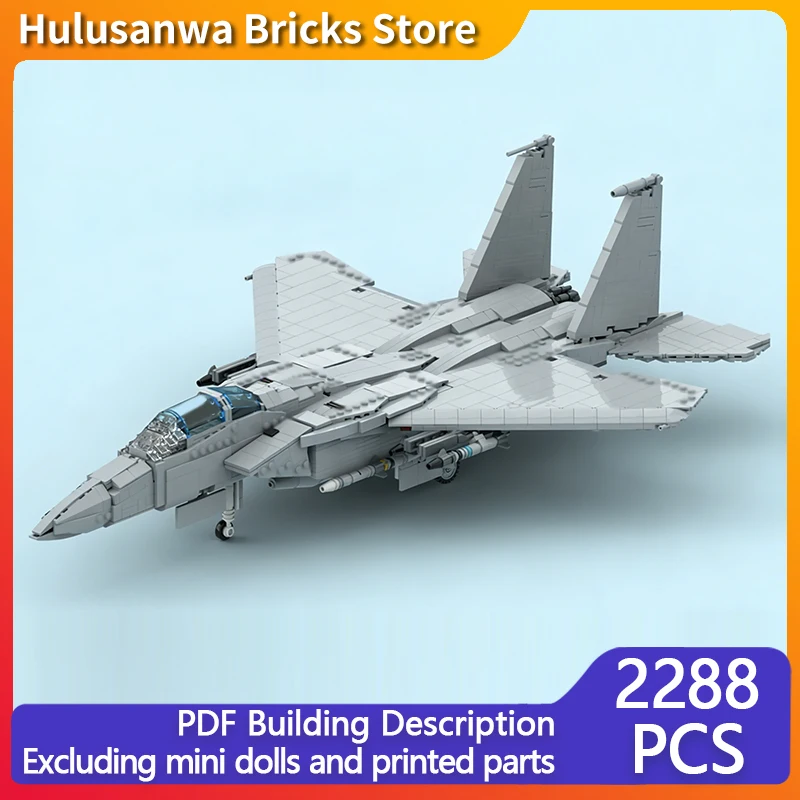 

Модель военного истребителя F-15A, конструктор MOC, военная техника, модульные технологичные подарки, набор для сборки, детские игрушки, праздничный подарок