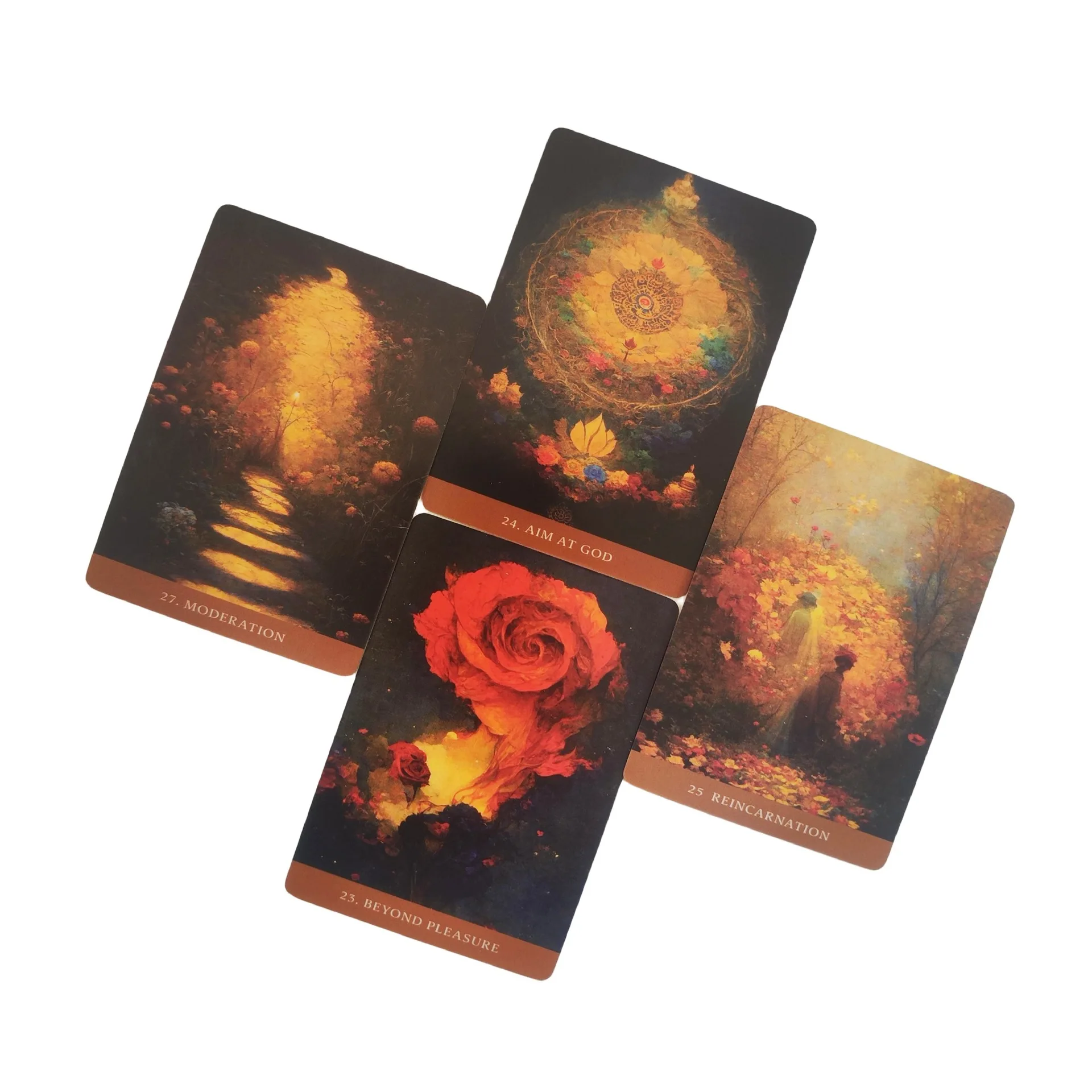 بطاقات The Path of Light Oracle A 39 بطاقة سطح السفينة النسخة الإنجليزية لعبة Fortune Telling Divination Deck للنساء في الحفلات العائلية #2