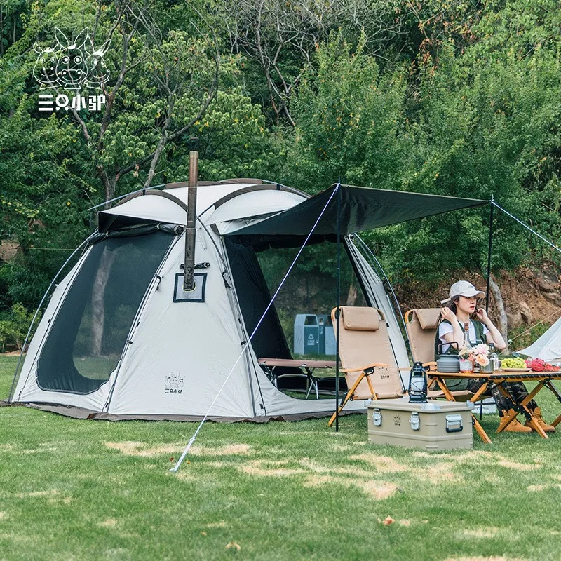 

Outdoor Camping Spherical Tent Blackout Waterproof Portable Foldable Summer Hiking Travel Beach UV Protection Auto Pop Up Gazebo