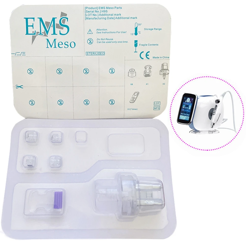 

3in1 EMS Micro Nano Chip Card Meso Therapy Facial Lift Skin Whitening Beauty RF Mesogun Consumables