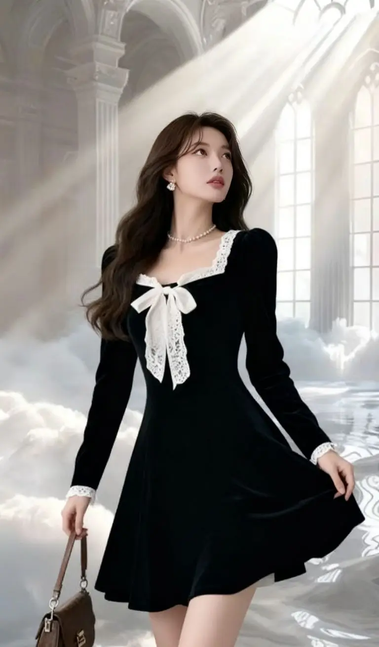 فساتين نسائية فستان أحمر للمرأة الربيع الساتان اللؤلؤ بألواح مطوي ماكسي مأدبة الفرنسية أنيقة نمط رائعة الفنية مثير