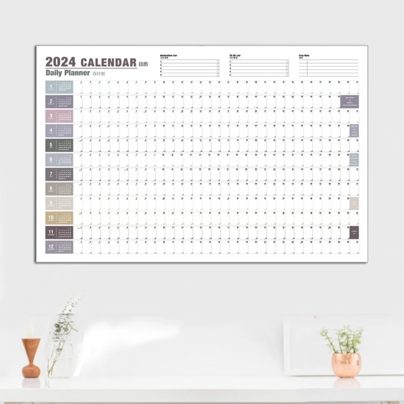 

2024 Calendar Month to View Wall Planner Calendar 2024 Monthly Calendar, Family Home Planner Thick Monthly Wall Calendar