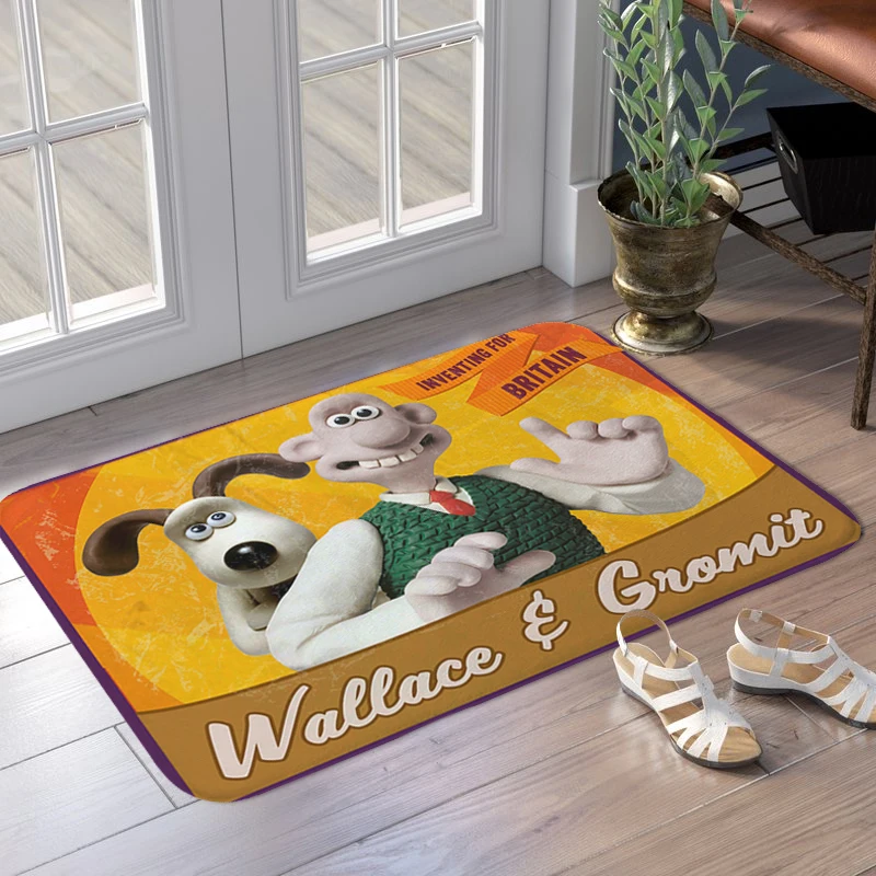 Main Door Entry Mat D-Wallaces D-Gromits Bath Bedroom Rug Custom Doormat Slip-resistant Hallway Room Floor Carpet for Kitchen