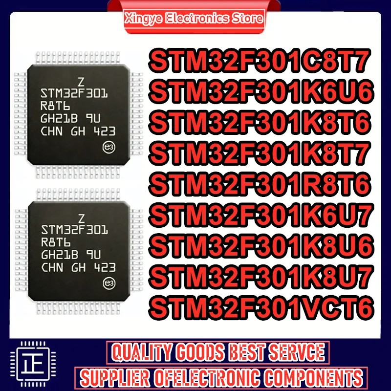 

STM32F301C8T7 STM32F301K6U6 STM32F301K6U7 STM32F301K8T6 STM32F301K8T7 STM32F301K8U6 STM32F301K8U7 STM32F301R8T6 STM32F301VCT6 IC