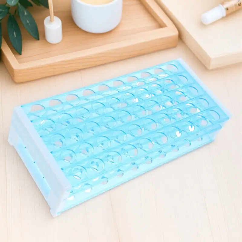 Test Tube Rack 3 Layers Plastic Holder For 15Mm Tubes Detachable Lightweight Supplies Teaching Equipment