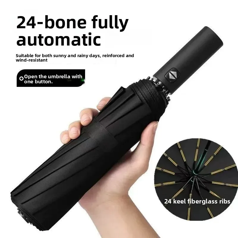 Automatic umbrella sunshade self-opening vinyl sunscreen UV protection folding sun umbrella