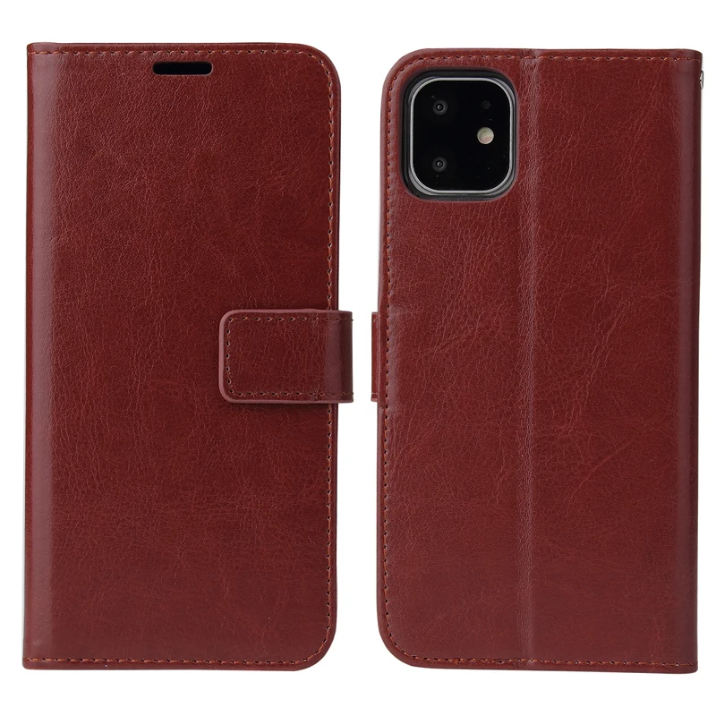 Luxe lederen volledige bescherming telefoonhoes voor iPhone 13 14 15 Pro Max Mini Stand Flip Wallet Case voor iPhone 11 12 X XS XR 7 8 Plus