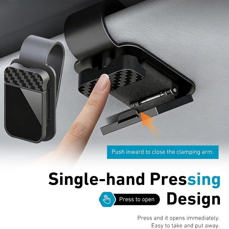  Car Sunglasses Clip Sun Visor Glasses Holder Card Ticket Holder Stable Storage Clips Eyeglasses Hanger Car Interior Accessories 