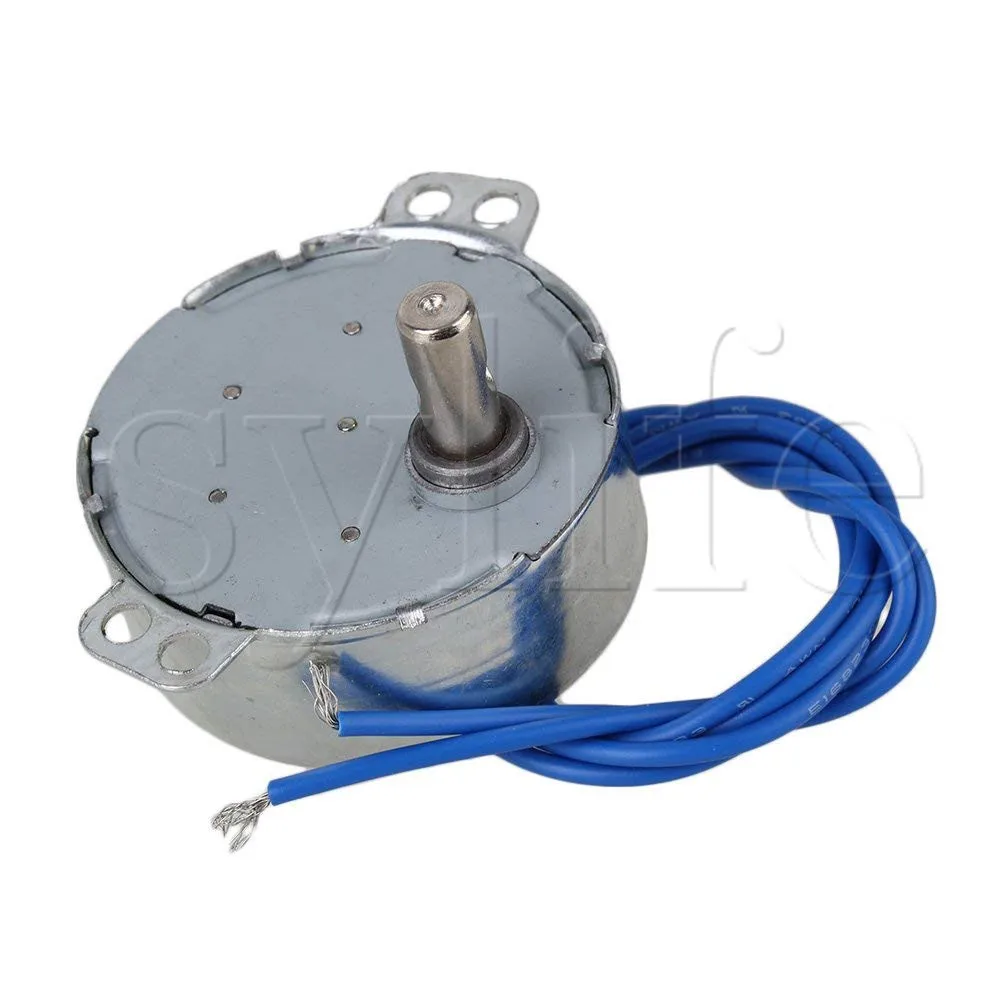 Synchronous Motor 50/60Hz AC 100-127 V 4W 20-24 RPM CCW/CW TYC-50 Silver