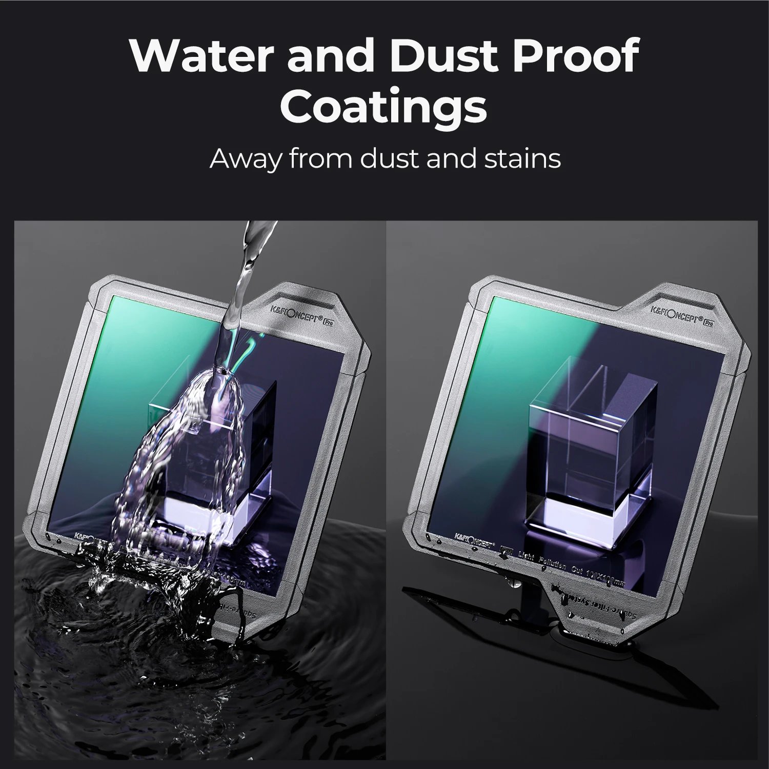 K & F Konsep 100*100*2Mm X-PRO Seri Persegi Jernih-Filter Malam Alami Filter Pengurangan Polusi Cahaya untuk Pemandangan Malam Langit Bintang