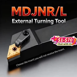External Turning Tool Holder MDJNR/L MDJNR2020K1504 MDJNL2020K1506 MDJNR3232P1504 for Carbide Inserts DNMG Lathe Cutting Tools