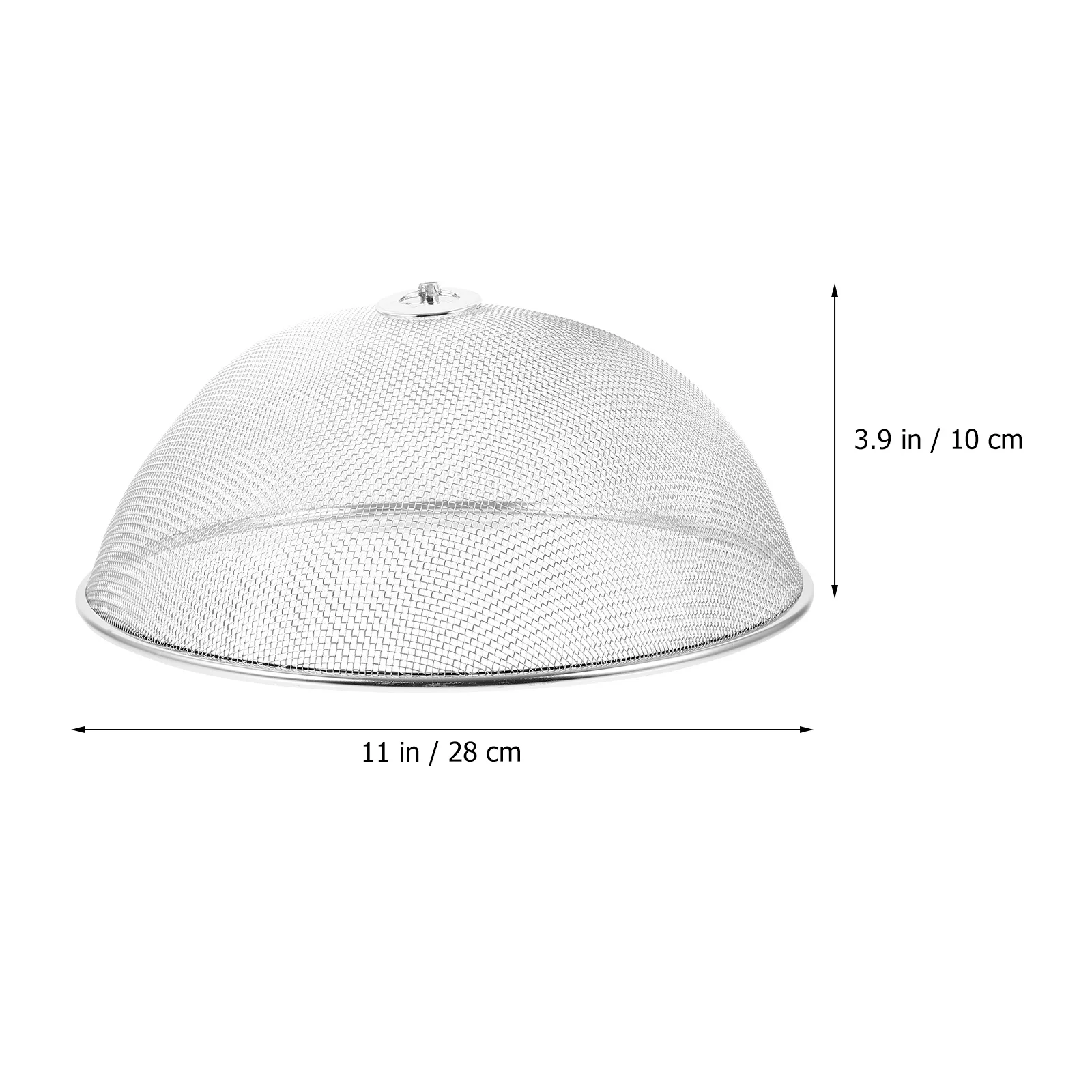 

1Pcs Stainless Steel Food Cover Foldable Rust Proof for Camping Barbecue Picnic Foldable Food Cover Tent Diameter 28cm