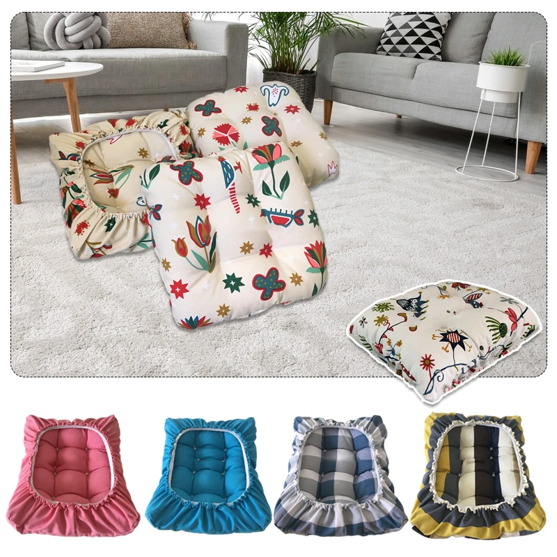 Stool Cushion Rectangular Super Soft Bar Stool Cushion Saddle Stool Seat Cushions - One Pad Only