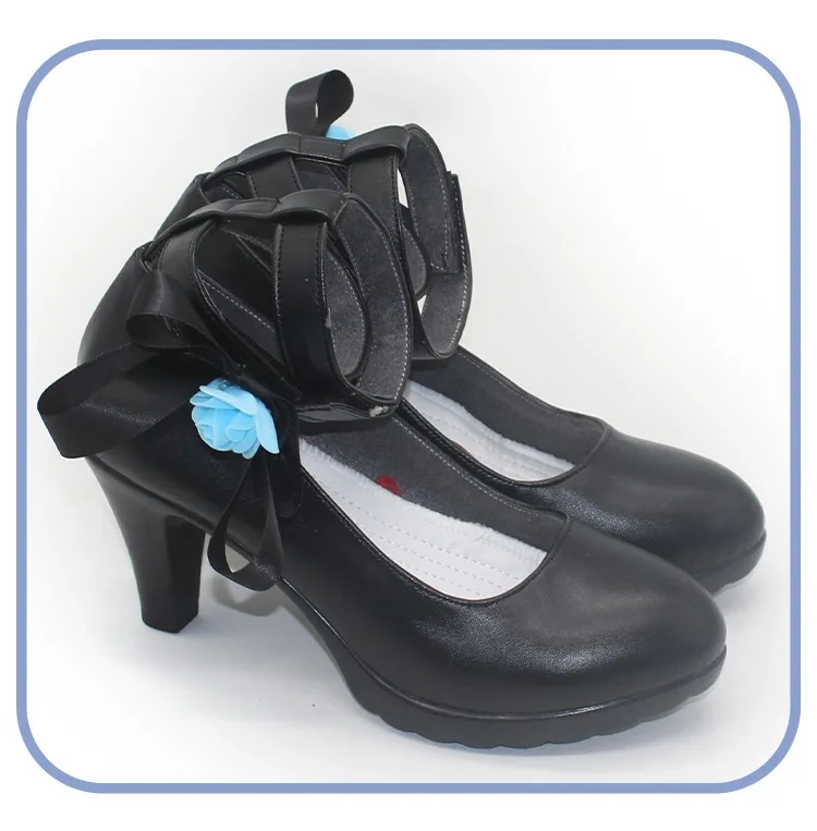 Buty do cosplayu Bang Dream Roselia, buty ze skóry PU, buty na Halloween, karnawałowe, akcesoria anime, rekwizyty do cosplayu, wykonane na zamówienie