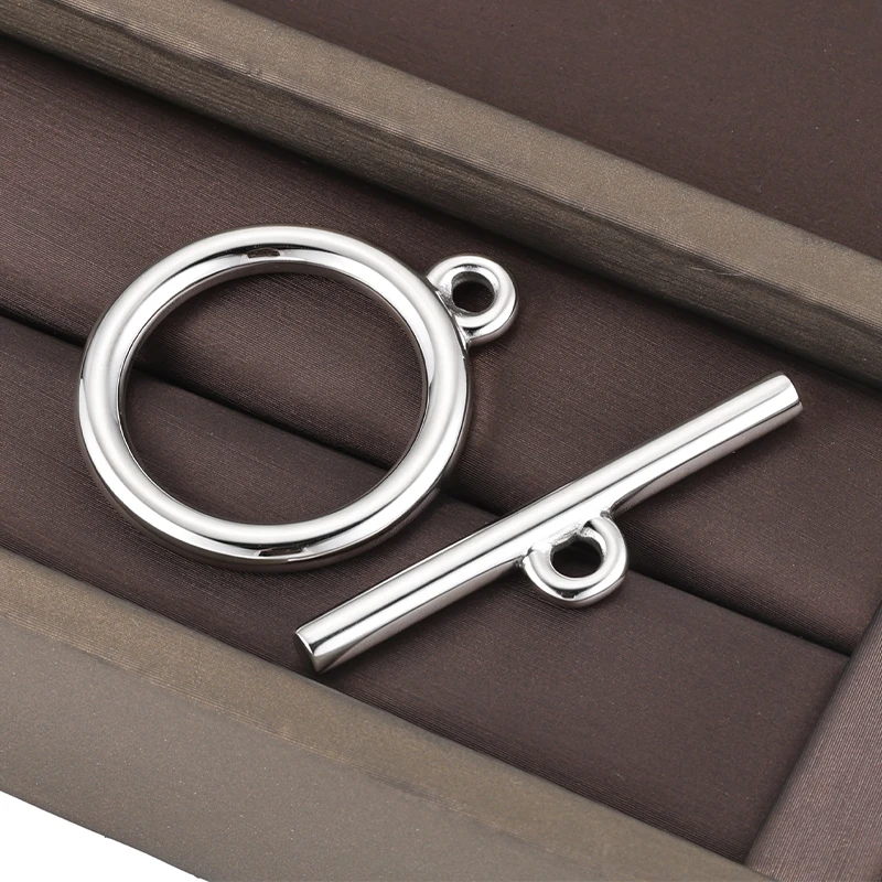 Large Size Polished OT Toggle Clasp Stainless Steel Handmade DIY Jewelry Making Fastener For Bracelet Necklace