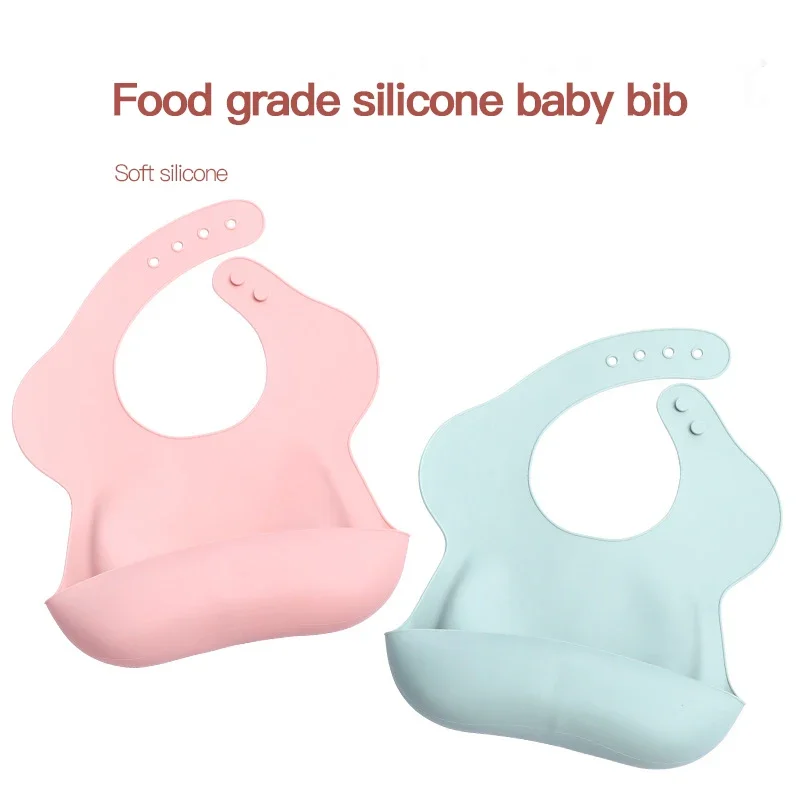 Babador impermeável do bebê com lenço impresso, Material de alimentação suave ajustável para crianças, Menina e menino