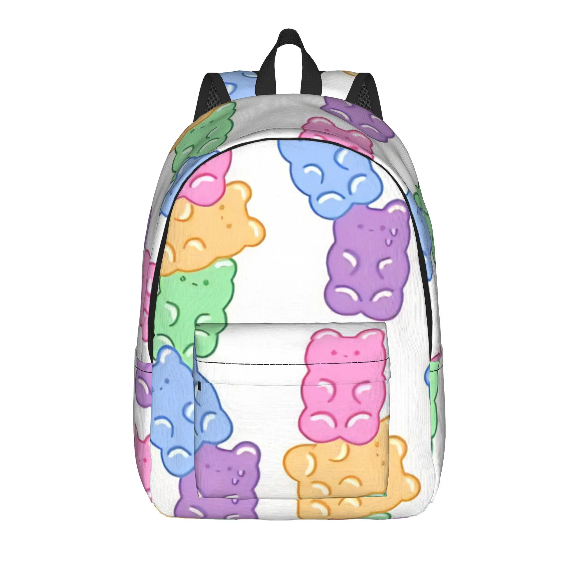 Back to school season Cute Chewy Candy Figure  Schoolbag Gummy Bear Male Lady Adjustable Strap Backpack