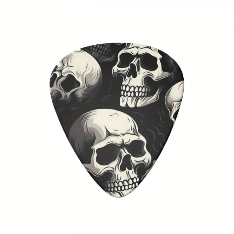 Nowy zestaw kostek do gitary 6-częściowy zestaw - dwustronne kolorowe drukowane plektrony do gitary elektrycznej/basowej, trwałe akcesoria gitarowe zestaw podarunkowy