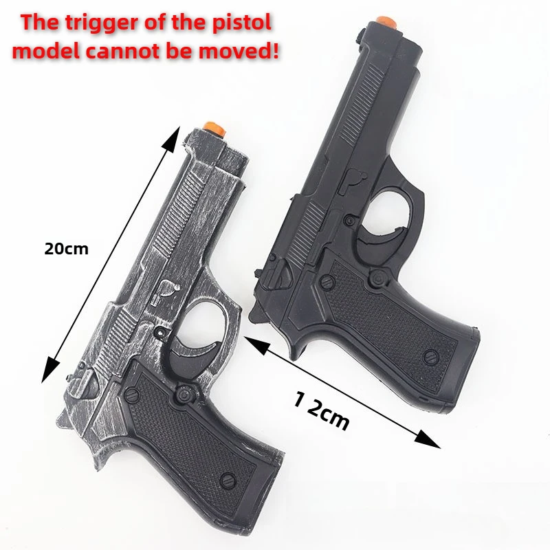 20 سنتيمتر لعبة الطرفية مسدس لعبة بولي الأسلحة الأسلحة نموذج مقلد لينة المطاط تأثيري الدعائم البنادق غير إطلاق الصبي هالوين تحصيل هدية