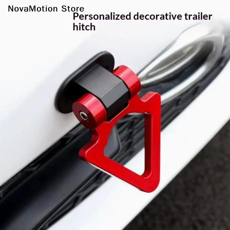 [NM]ABS Car Styling Trailer Hooks Simulation Racing Ring Bumper Sticker Decoration Tow Hook Sticker Vehicle Towing Hook[NM]