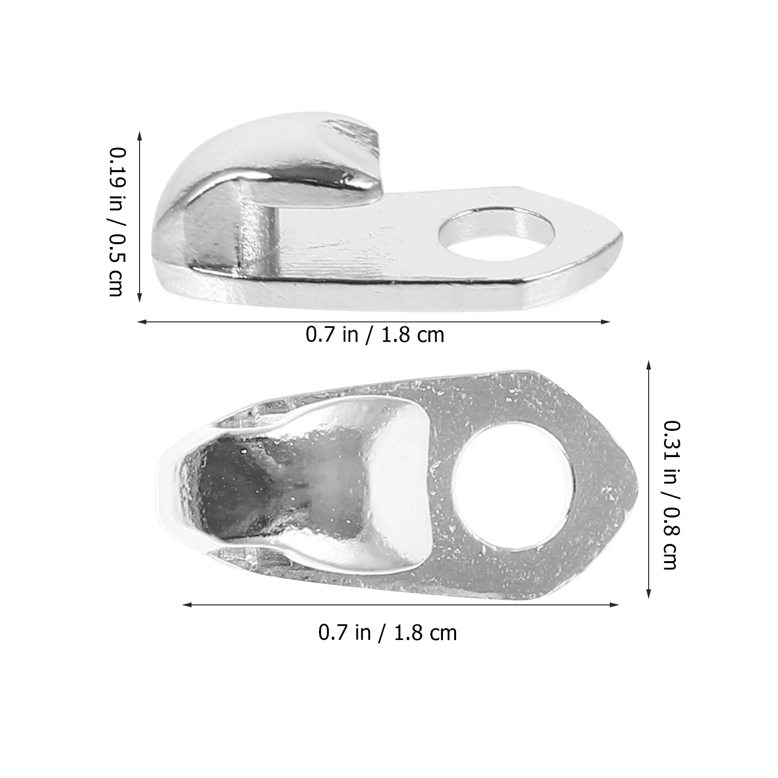 20pcs Shoe Lace Buckle Stainless Steel Shoelace Connectors For Diy Boot Repair Climbing Shoes Decorative Metal Hook Shoe