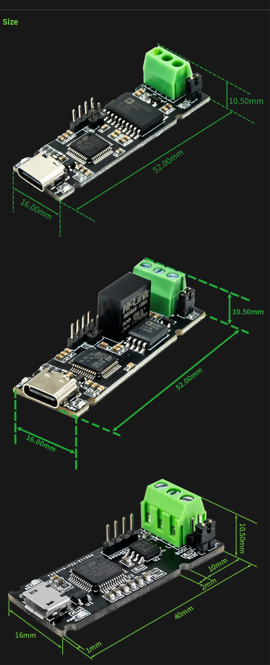 Makerbase CANable USB zu CAN Canbus Debugger Analysator Adapter Isoliert VESC XDRIVE Klipper – Detail 7