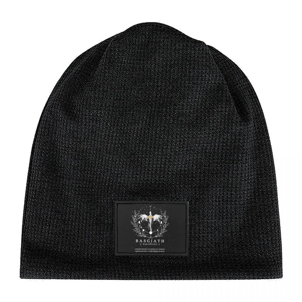 Fourth Wing Basgiath War College Warm Fleece-Lined Cap Hip Hop Bonnet Hat Autumn Winter Outdoor Beanies Hats for Unisex Adult