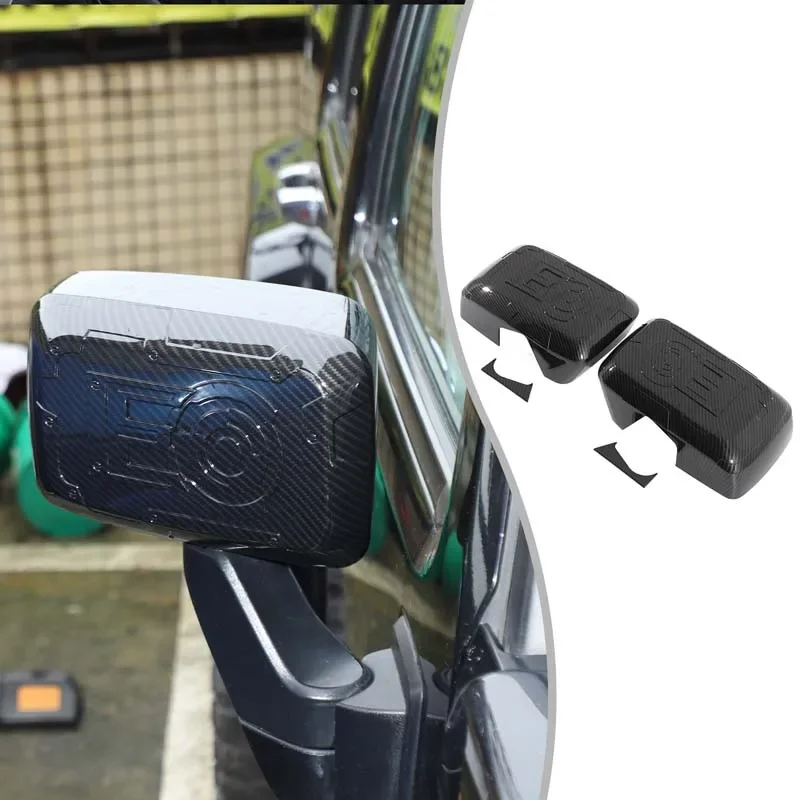 For Hummer H3 2005-2009 Car exterior mirror cover decoration sticker Car exterior protection accessories ABS Carbon Fiber