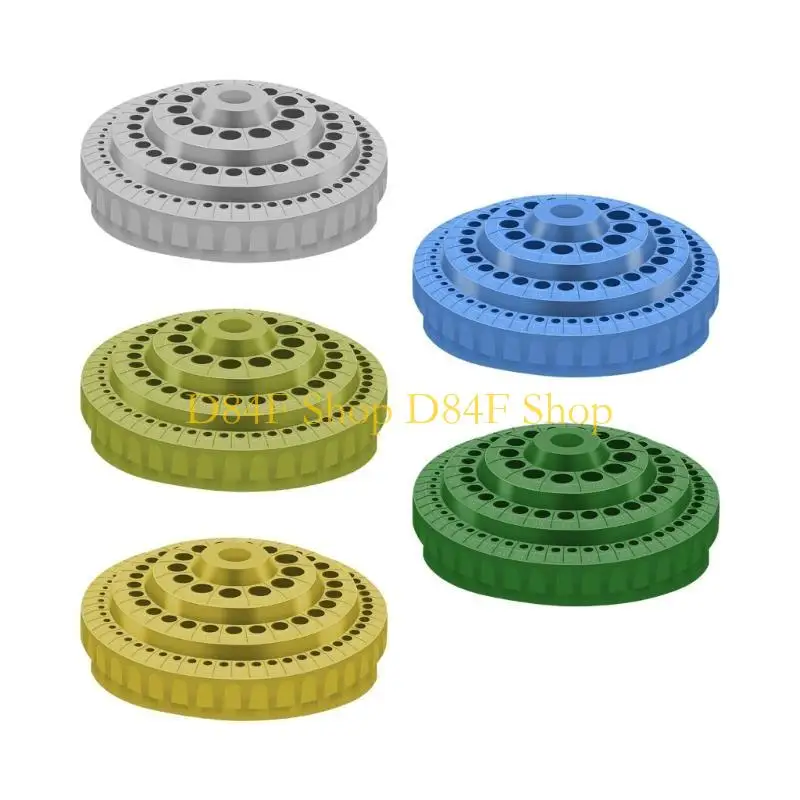 D84F Multiple Compartment Rotating Drill Bit Case Plastic With Layered Storage For Toolshop Efficiency