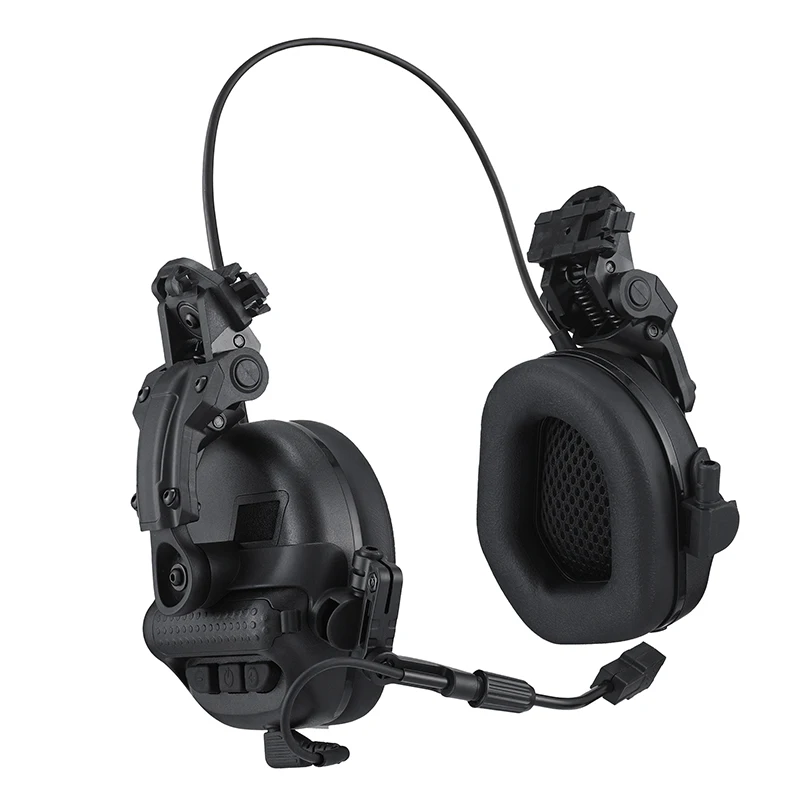 tactical-f30shooting-earmuff-helmet-mounted-headset-nrr22db-sound-pickup-noise-reduction-u174-plug-for-fast-helmet-hunt