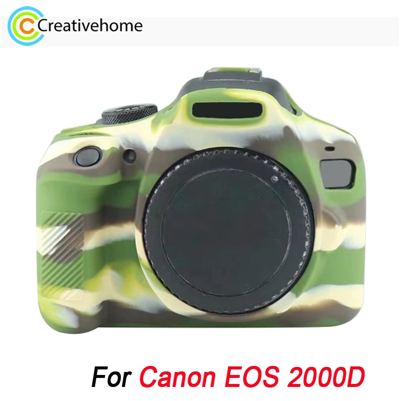 High Quality Soft Silicone Case For Canon EOS 2000D Camera Shell Protective Cover