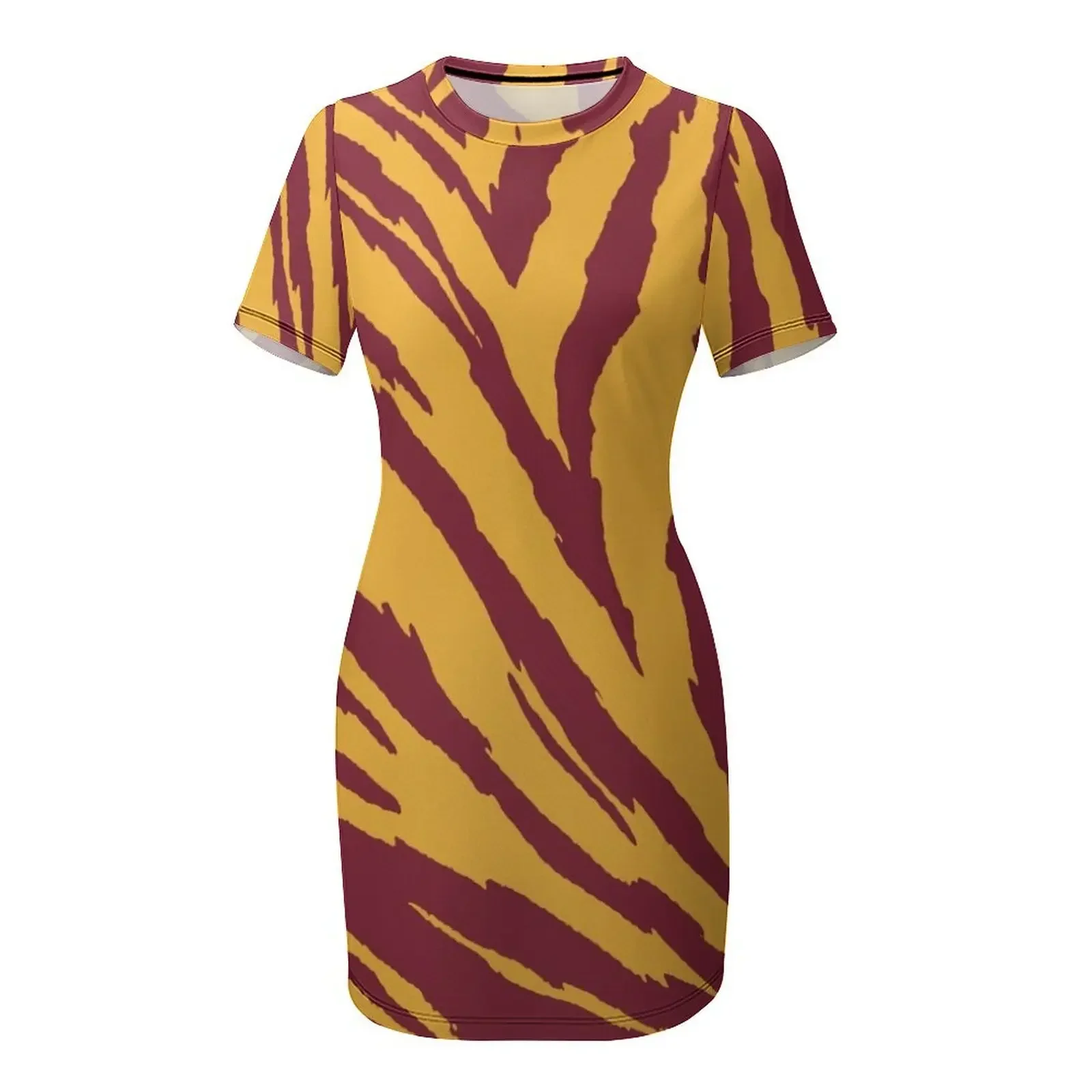 Maroon and Gold Tailgate Swag - Claw Marks Short-Sleeved Dress dress for women 2026 bandage dress - view 4