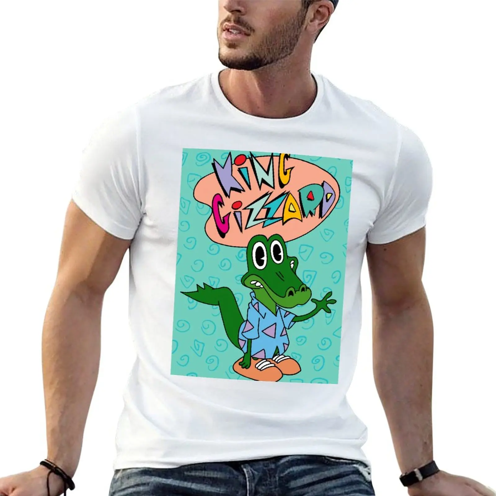 King Gizzard Crocko - Tous les profits sont reversés à une association caritative. T-shirt homme, t-shirt graphique, t-shirt imprimé personnalisé