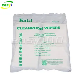 Soft 50Pcs 200Pcs/Bag Cleanroom Wiper Non Dust Cloth Dust Free Paper Phone LCD Repair Tool for Class 1-10000 Clean Rooms