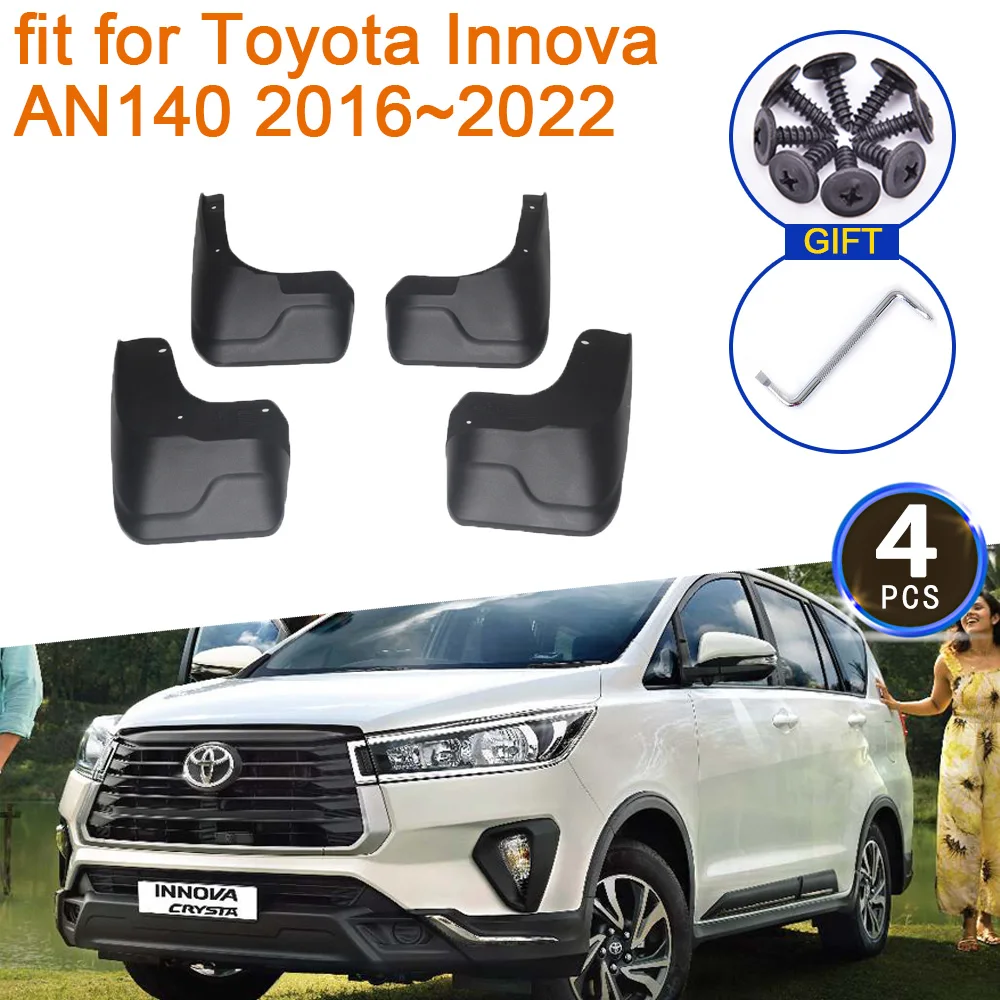 

Mudguard For Toyota Innova AN140 2016~2022 Accessories 2017 2018 2019 2020 2021 Mudflaps Fenders Splash Guards Front Rear Wheels