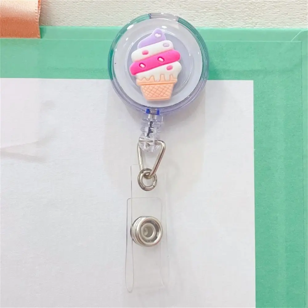Cute School Cartoon Name Tag Students Nurse Doctor Retractable Badge Reel Badge Holder ID Card Clips Name Card Holder