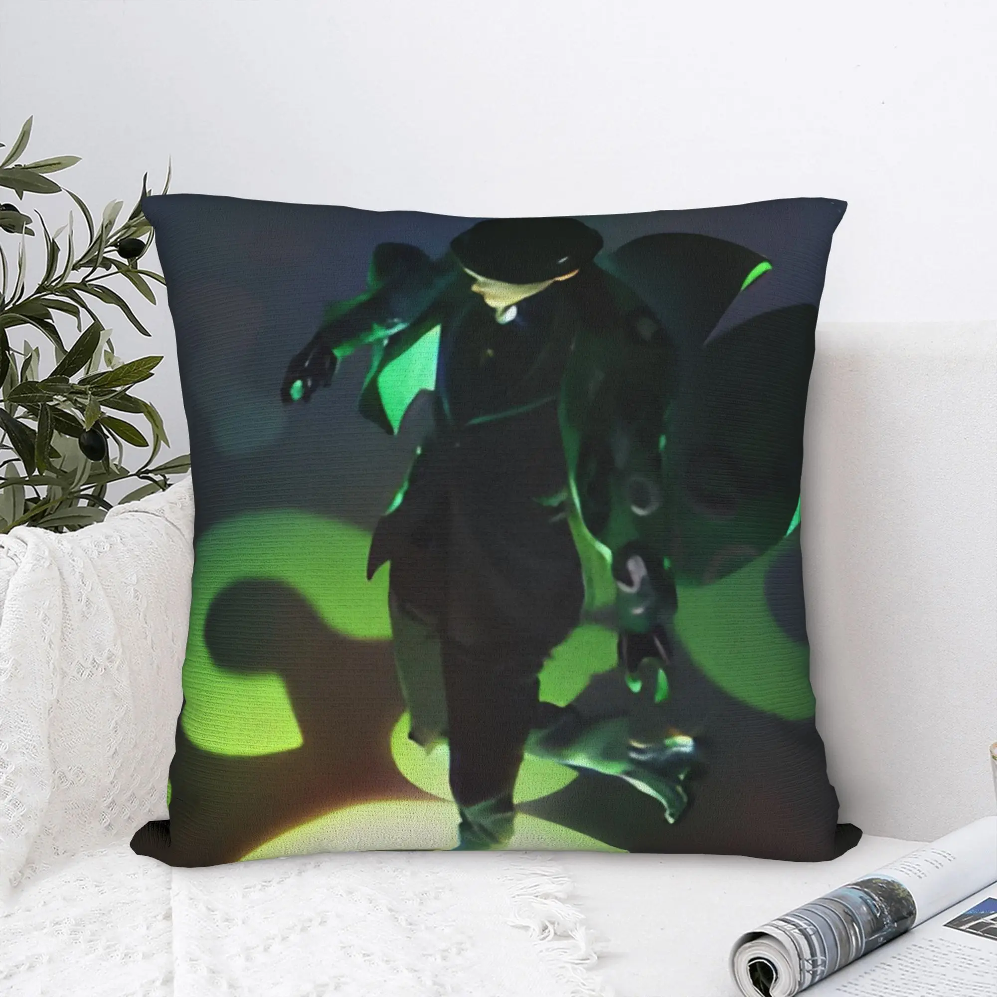 Paul Dano Riddler Square Pillow Case Bat Man Cushion Covers Vintage Zipper Decor Pillowcase for Home 18