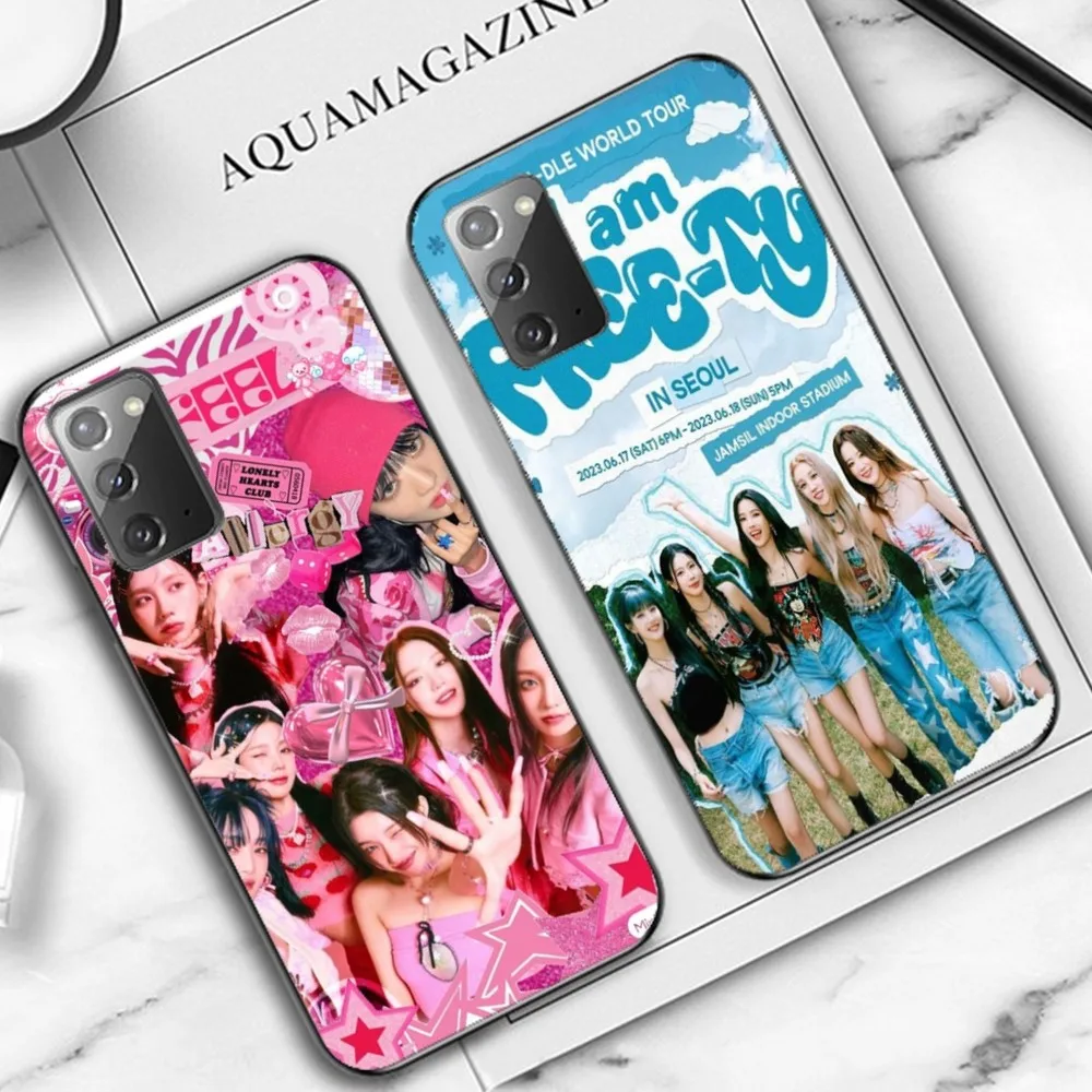 Kpop G-GIDLE I FEEL Beautiful Phone Case For Samsung Note 8 9 10 20 pro plus lite M 10 11 20 30 21 31 51 A 21 22 42 02 03