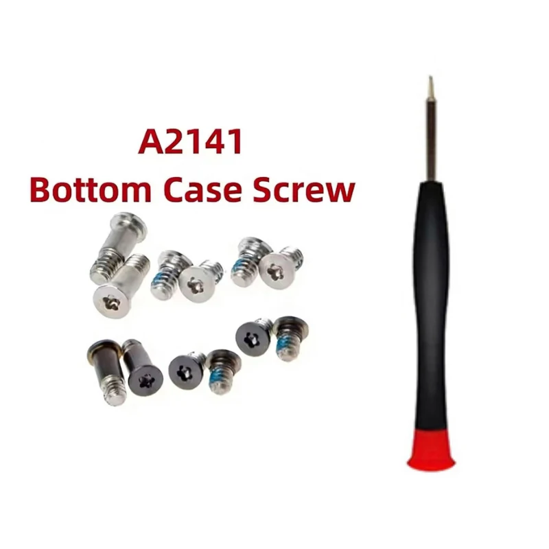 New Laptop A2141 Bottom Case Screws Set Grey Silver With Tool for Macbook Pro Retina 16