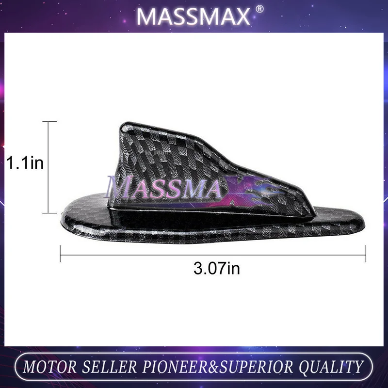 XZQP02CF 10 قطعة العالمي EVO-Style سقف القرش زعانف الجناح المفسدين مولد ألياف الكربون