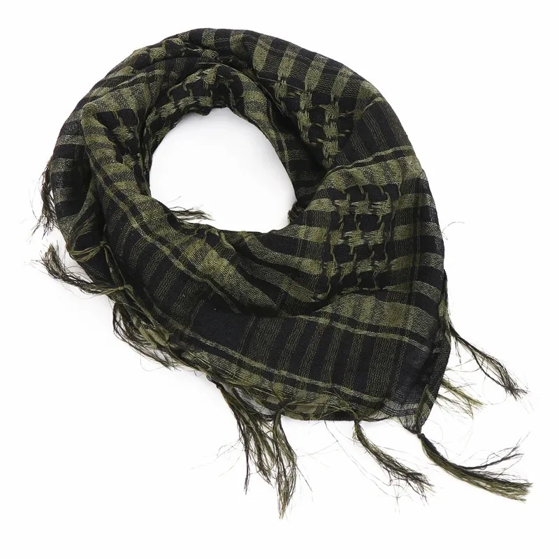 1/2/3pcs 100x100cm Thick Muslim Shemagh Tactical Desert Arab Scarves Men Women Winter Windy  Windproof Hiking Scarf
