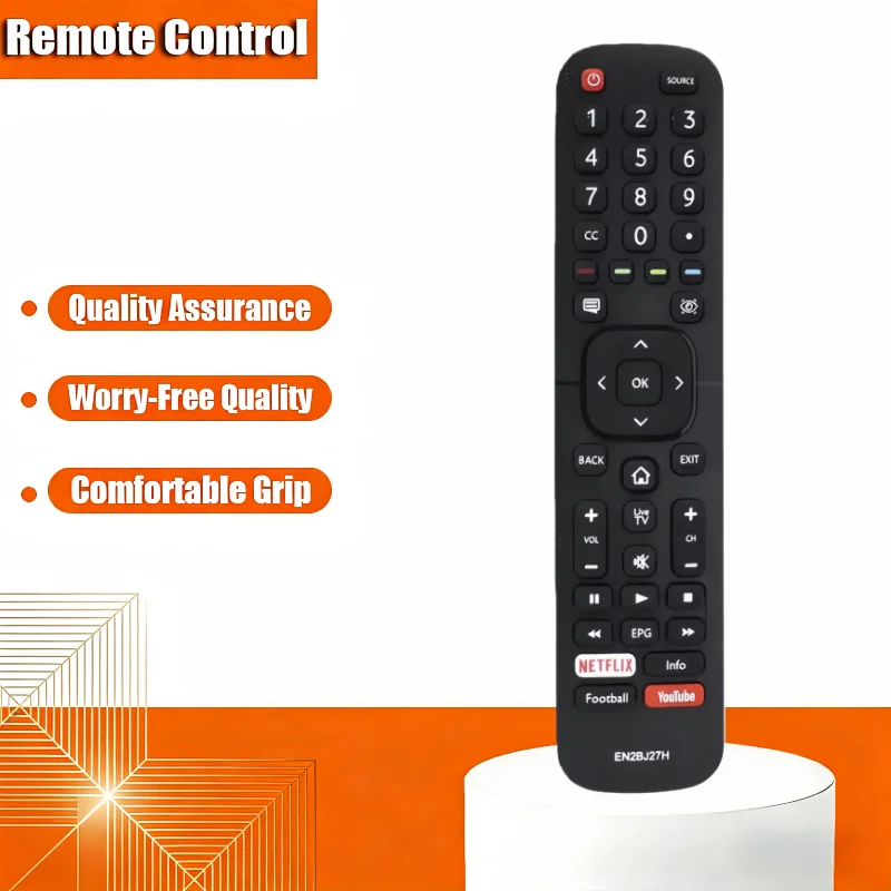 

spot goods for Hisense TV remote control EN2BJ27H replacement, with Netflix and YouTube buttons, compatible with electronic