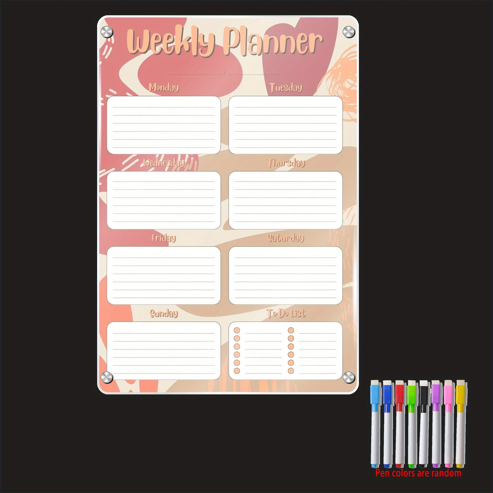 لوح تخطيط أسبوعي مغناطيسي A3، - مراجعة Dry Erase Weekly وسعره