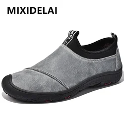 New Soft Leather Men's Shoes Outdoor Men's Loafers Luxury Breathable Men's Driving Shoes Non-Slip Handmade Walking Men Sneakers