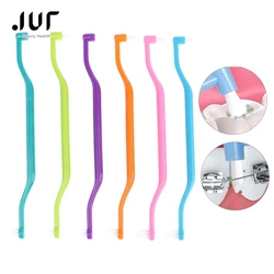 Orthodontic Toothbrush Pointed and Flat Head Soft Hair Correction Clean Teeth Gap Floss Oral Hygiene Teeth Braces 1Pcs